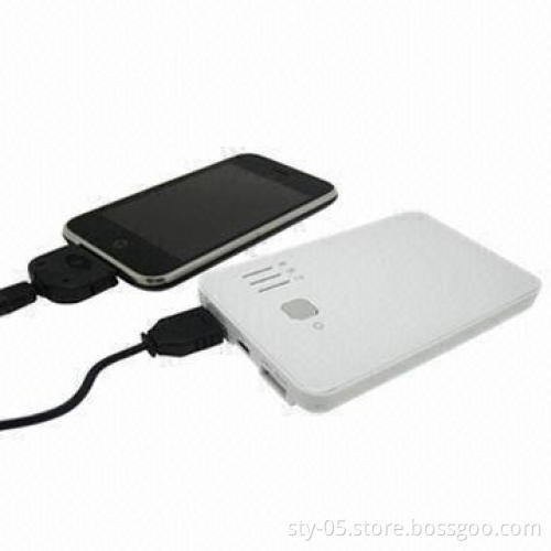 5,000mAh Backup Power with Dual 2.1A/1A Output, Ideal for iPad/iPhone/iPod and Android Phones